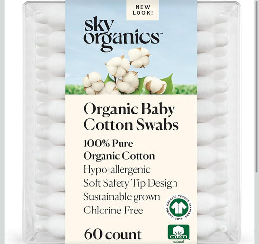 Organic Baby Cotton Swabs